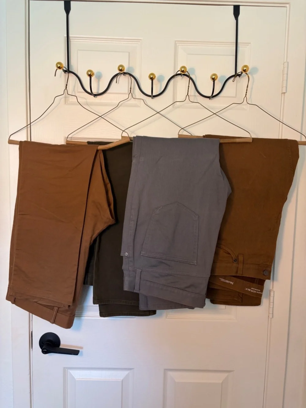 Mixed Men's Pants in Brown, Olive, and Gray